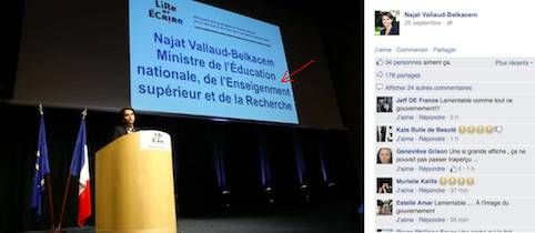 Najat Vallaud-Belkacem conférence