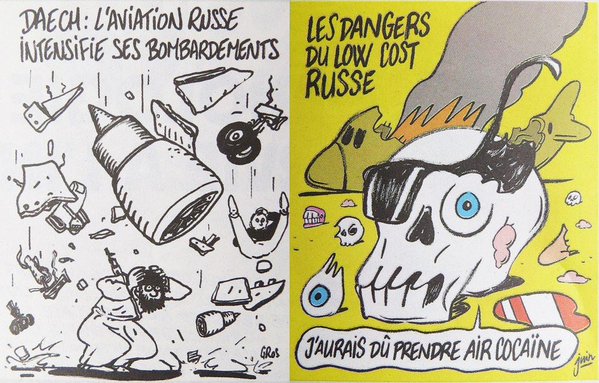 Charlie Hebdo crash avion russe