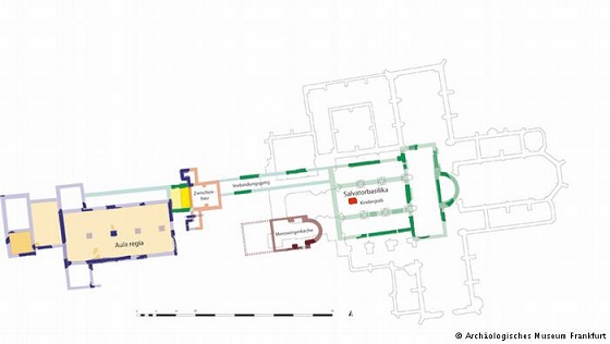 Plan archéologie cathédrale Francfort