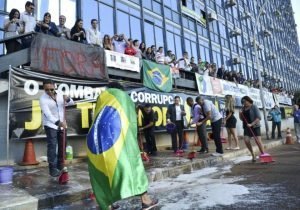 Manifestation de fonctionnaires au Brésil
