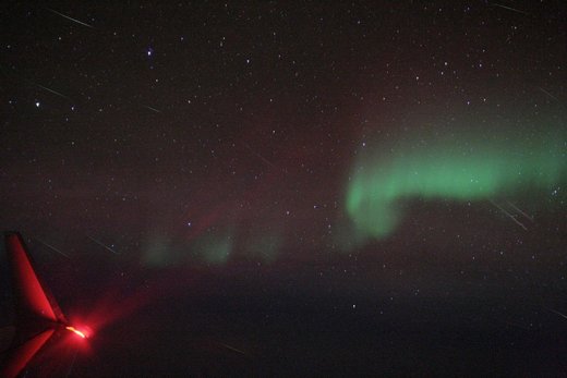 Aurora and meteors