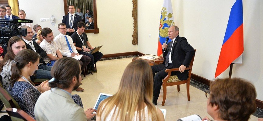 Poutine interview après Sommet BRICS à Goa