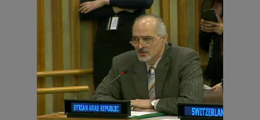 Bachar al-Jaafari, Délégué permanent de la Syrie auprès des Nations Unies