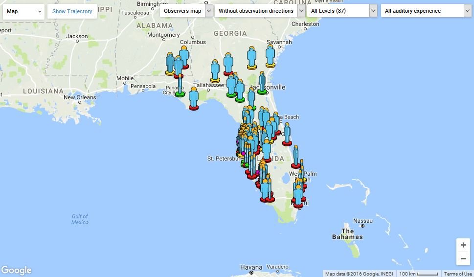 meteor fireball reported on AMS off Florida