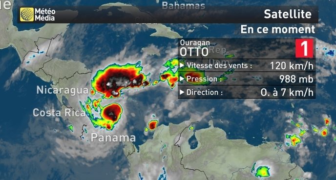 Stats ouragan Otto Panama