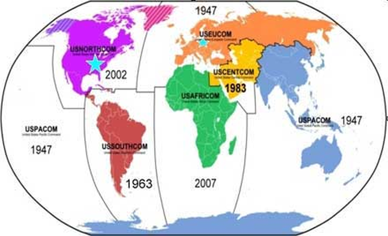 USA world domination map
