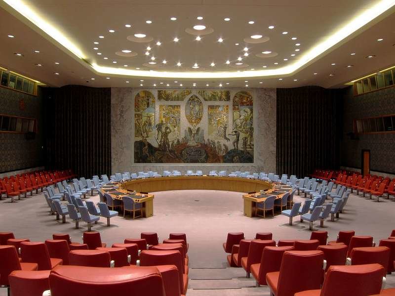 Cliquer pour agrandir United Nations Security Council on the United Nations Headquarters in New York City