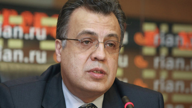 Andreї Karlov, ambassadeur russe en Turquie