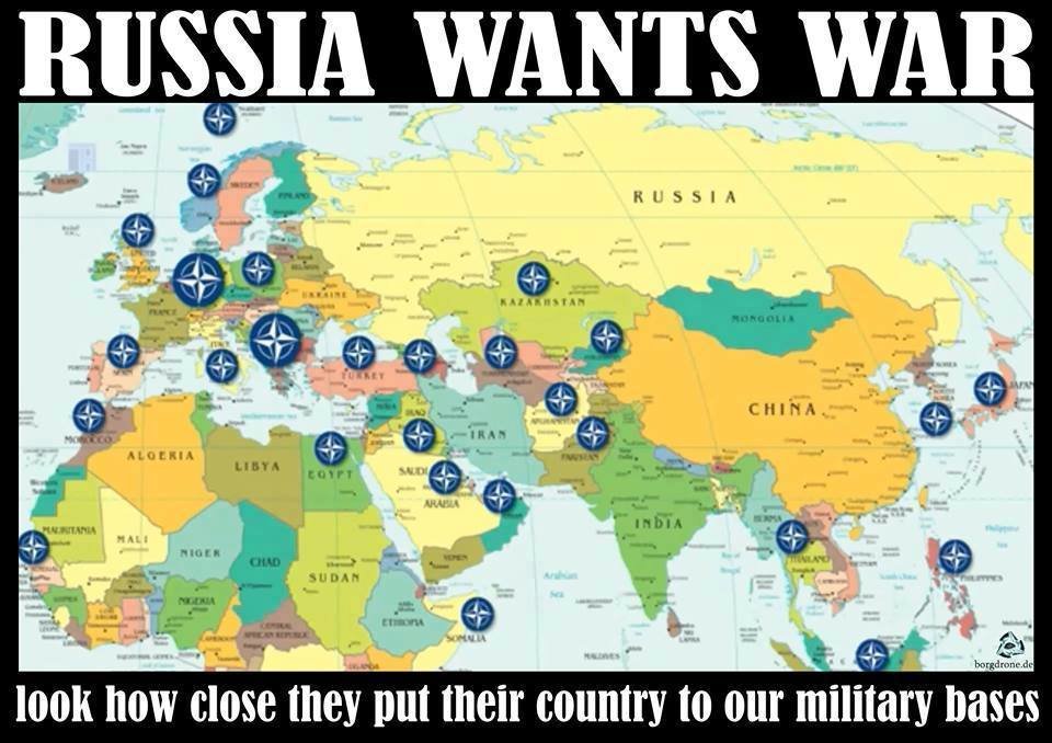 NATO base surrounding Russia