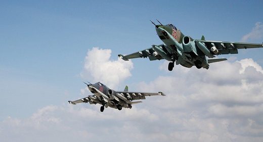 Russian SU-25 attack jets