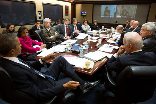 Réunion du Conseil de sécurité nationale sous Obama