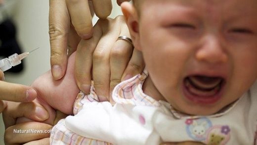 baby cry vaccine needle