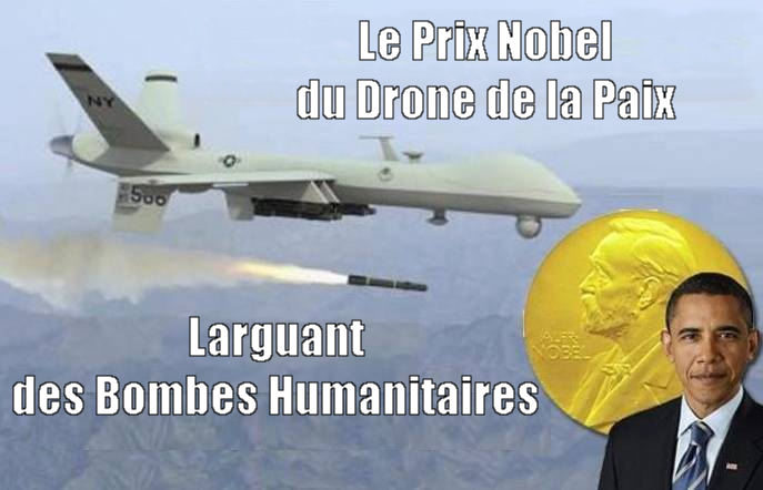 Obama  Le Prix Nobel du Drone de la Paix