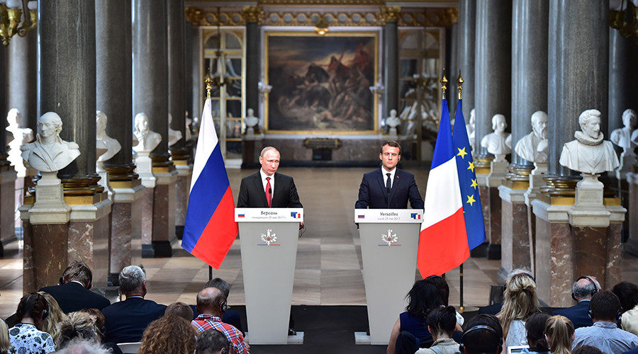 Putin and Macron press conference