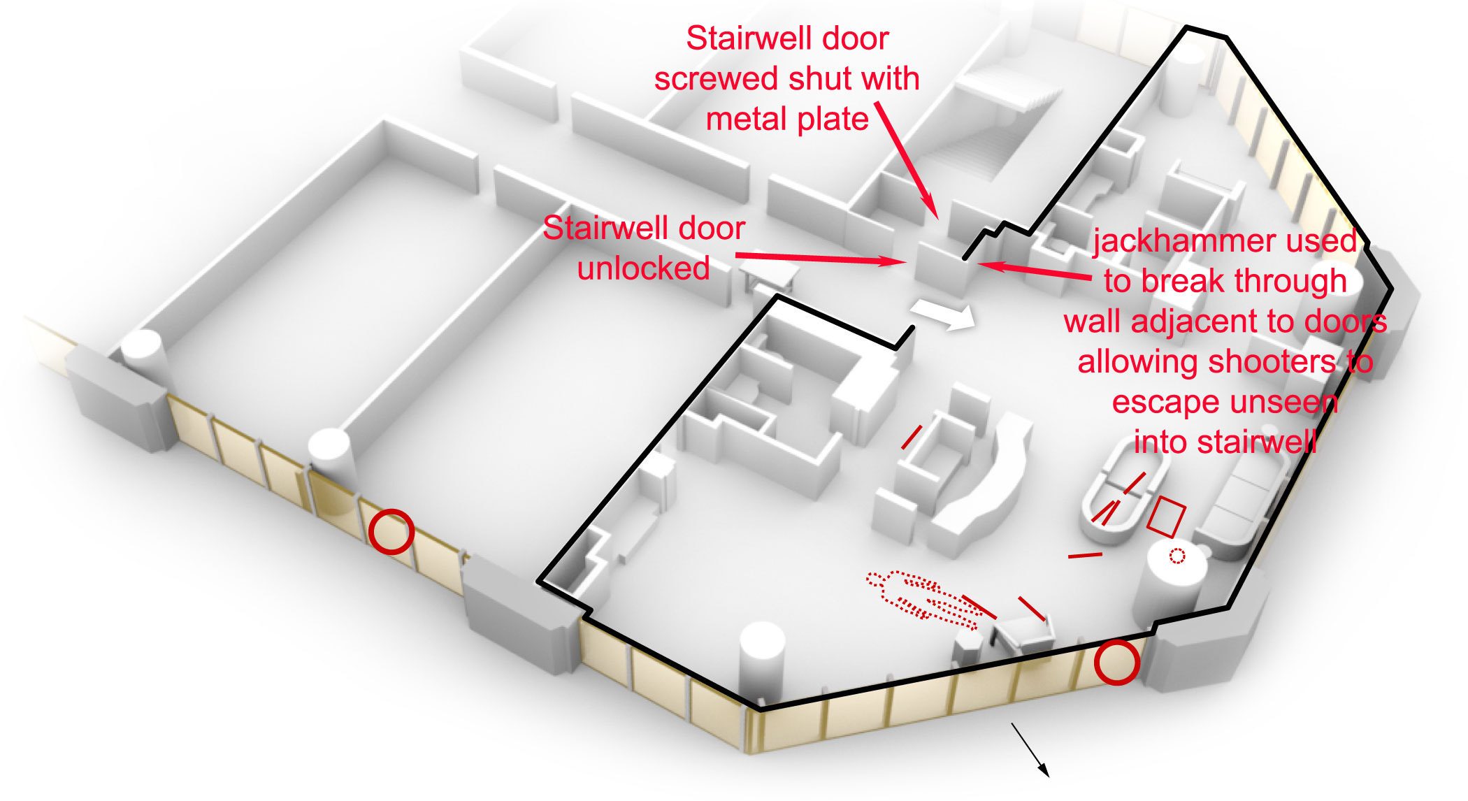 Paddock room diagram