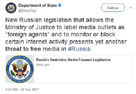 New Russian legislation