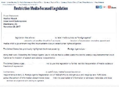 Restrictive Media-Focused Legislation