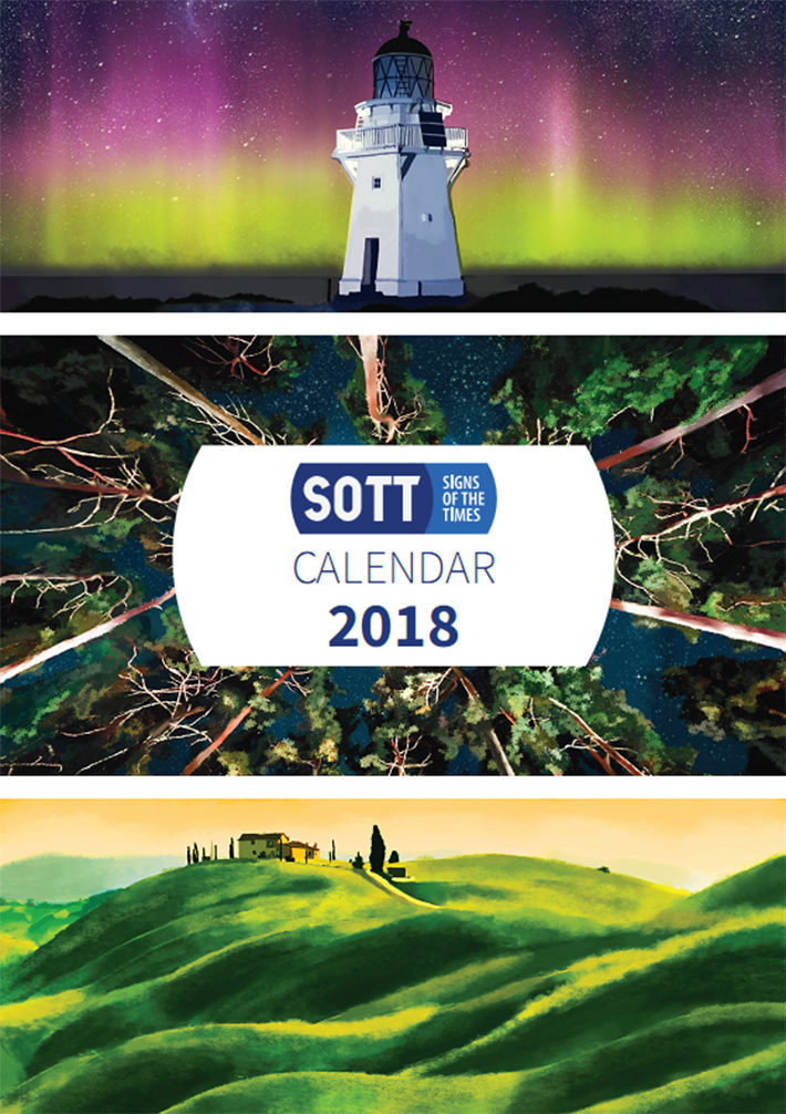 SOTT 2018 calendar front