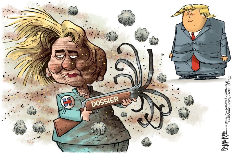 Clinton, Trump, dossier