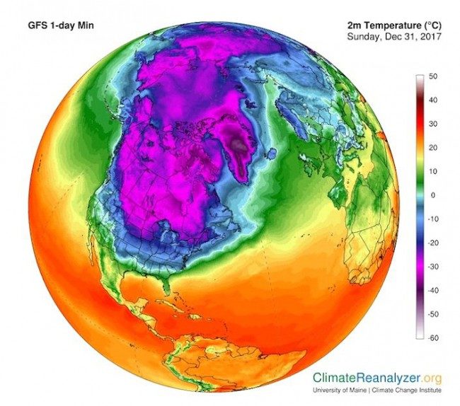 earth temperatures 2017