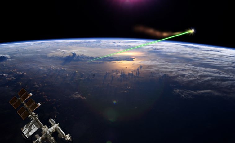 laser Earth space