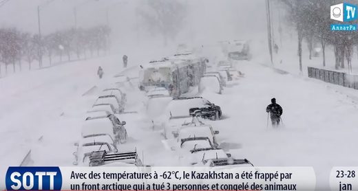 Froid -62° C Kazakhstan janvier 2018