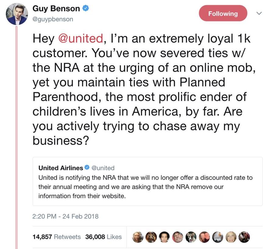NRA boycott backlash