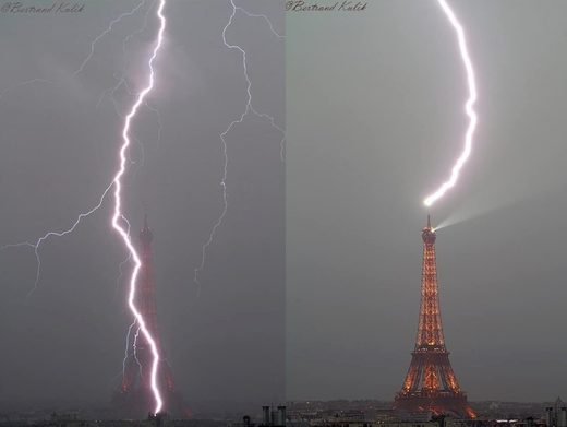 eifeil tower lightning