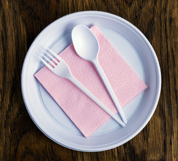 spoon, plate