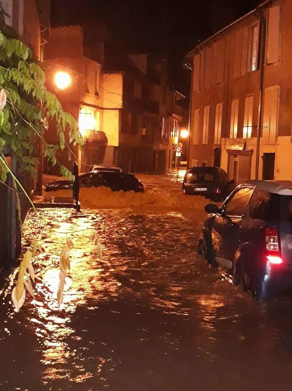 Salies-de-Béarn , flood
