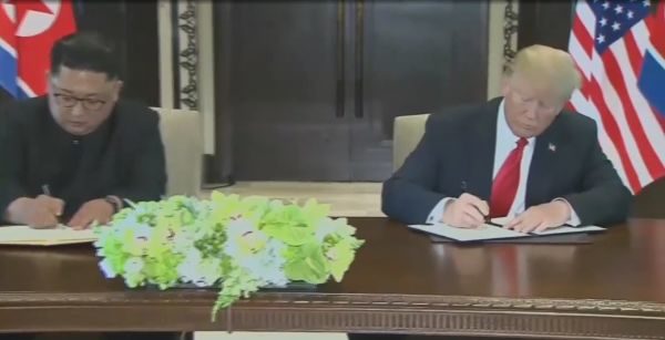 Trump, Kim, Singapour
