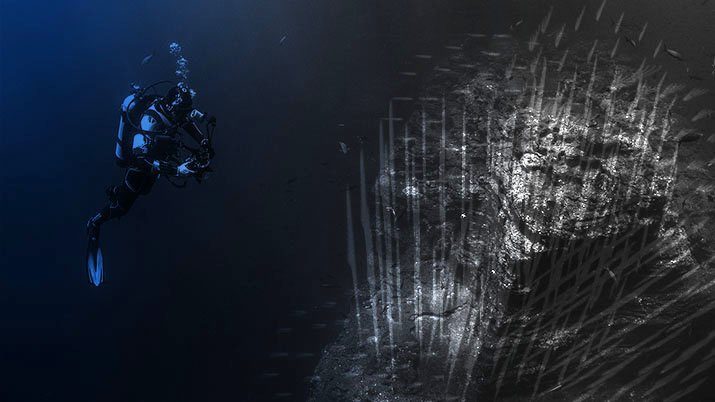 Underwater Meteorite