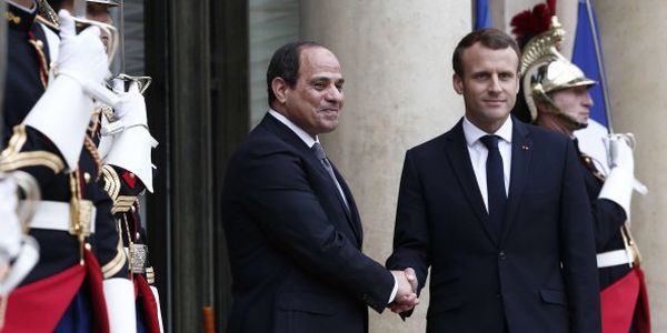 Macron, Al-Sissi