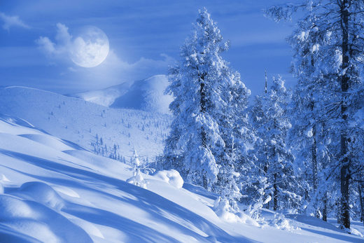 Moon snow