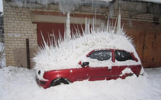 Ice spikes