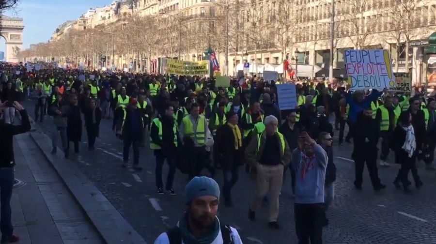 Gilets jaunes, Paris