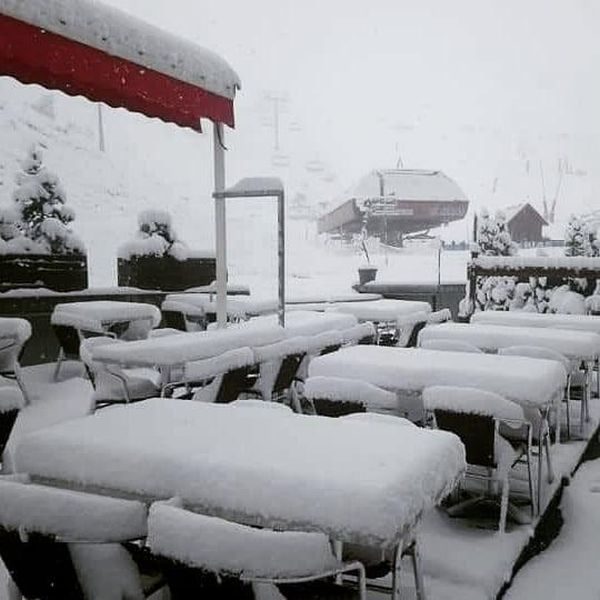 station Peyragudes, neige, France, 2019