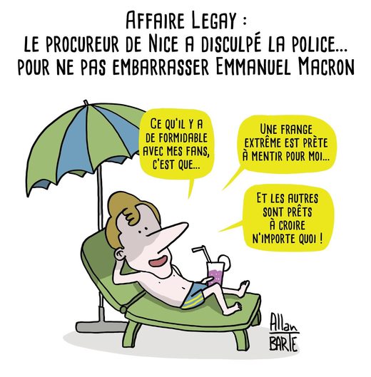 Affaire Legay, Macron, procurreur nice, mensonge