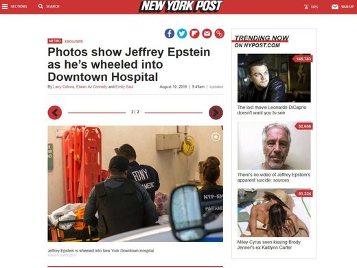 New York Post, Epstein