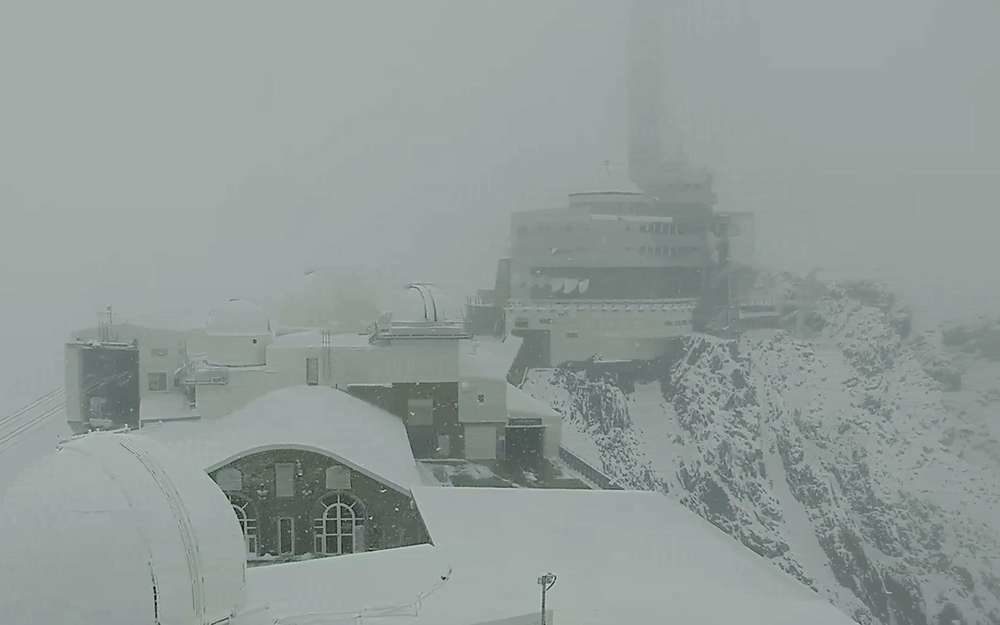 Le pic du midi, neige