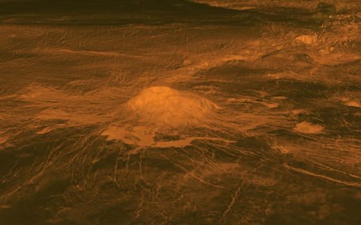 La surface relativement immaculée de Vénus