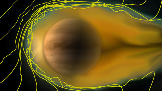 Ionosphère en forme de larme de Vénus