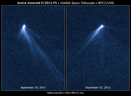 L'astéroïde 2P/013 P5 vu par le télescope spatial Hubble