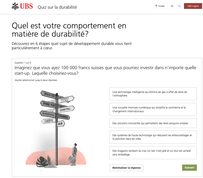 UBS, durabilité