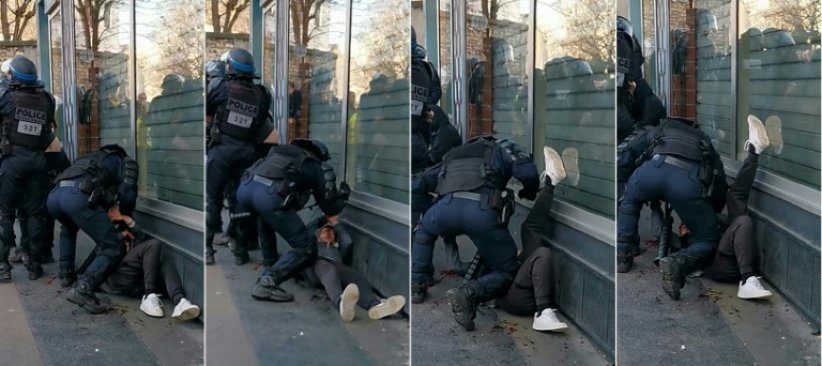 manifestrant tabassé