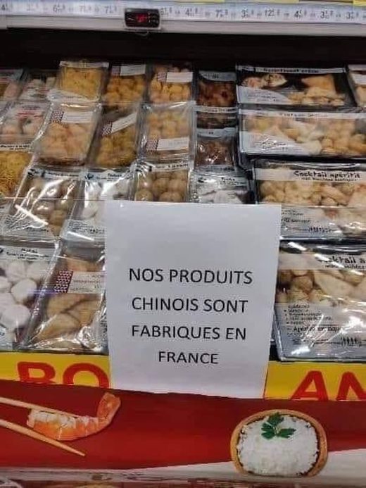 produits chinois fabriqués en France