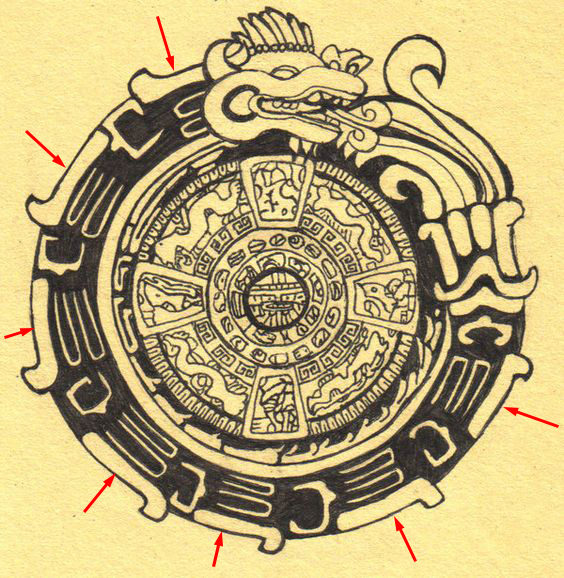 Quezatcoatl - Vénus - et ses sept segments