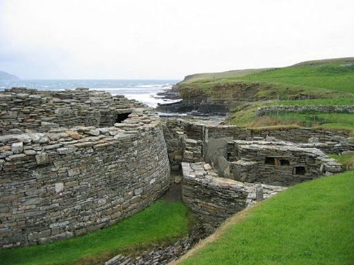 Le Knap of Howar, l'un des plus anciens complexes néolithiques, Orkney, Écosse