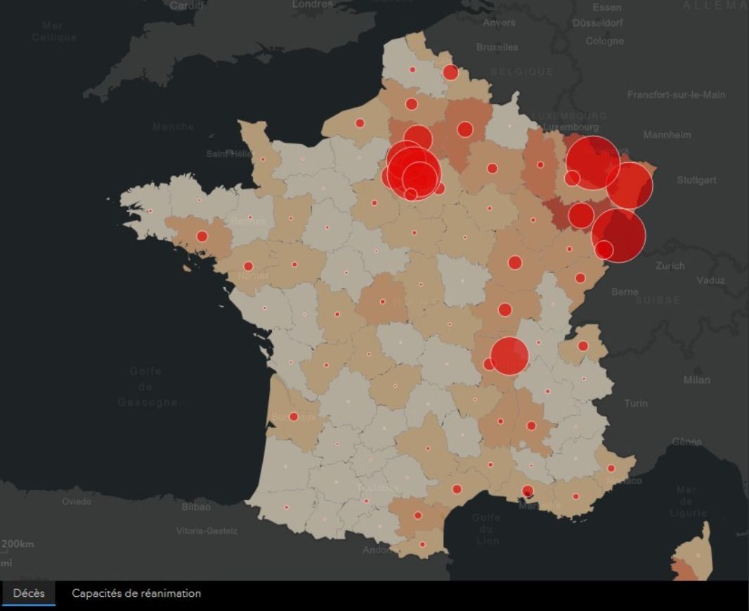 Carte, France , coronavirus, 31 mars