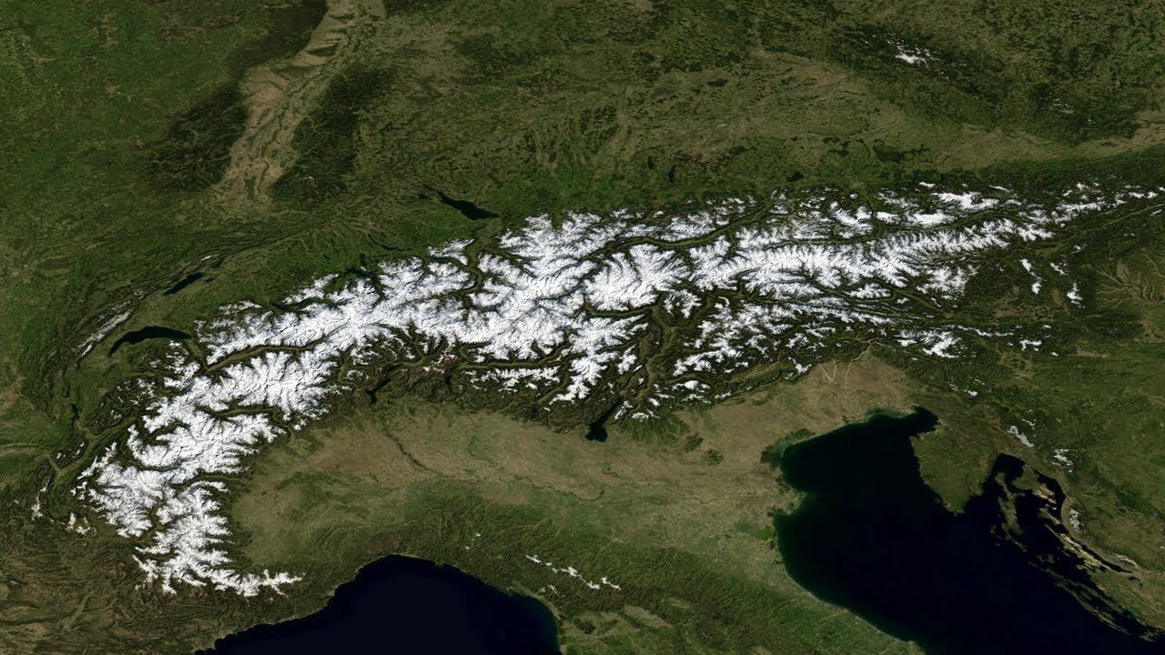 Les Alpes depuis l'espace ou Figure de Lichtenberg